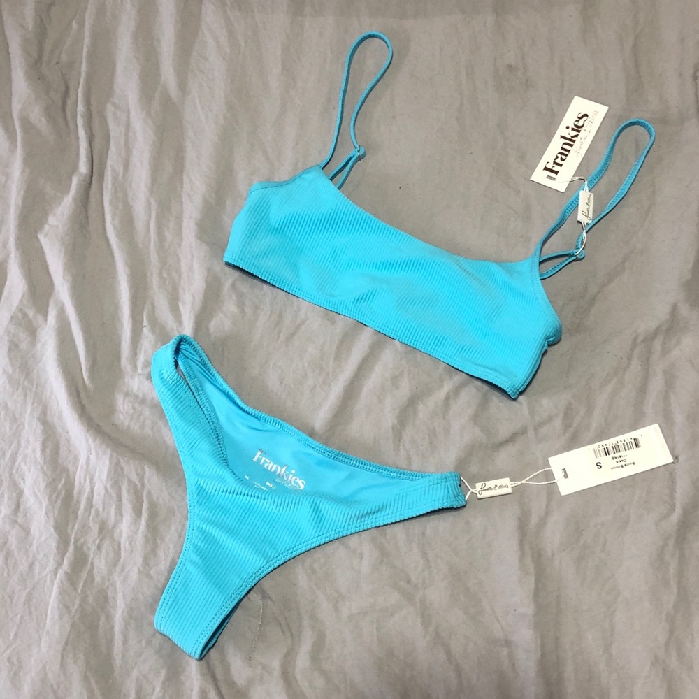 NWT Frankies Bikinis Boots Oasis Top and Bottom